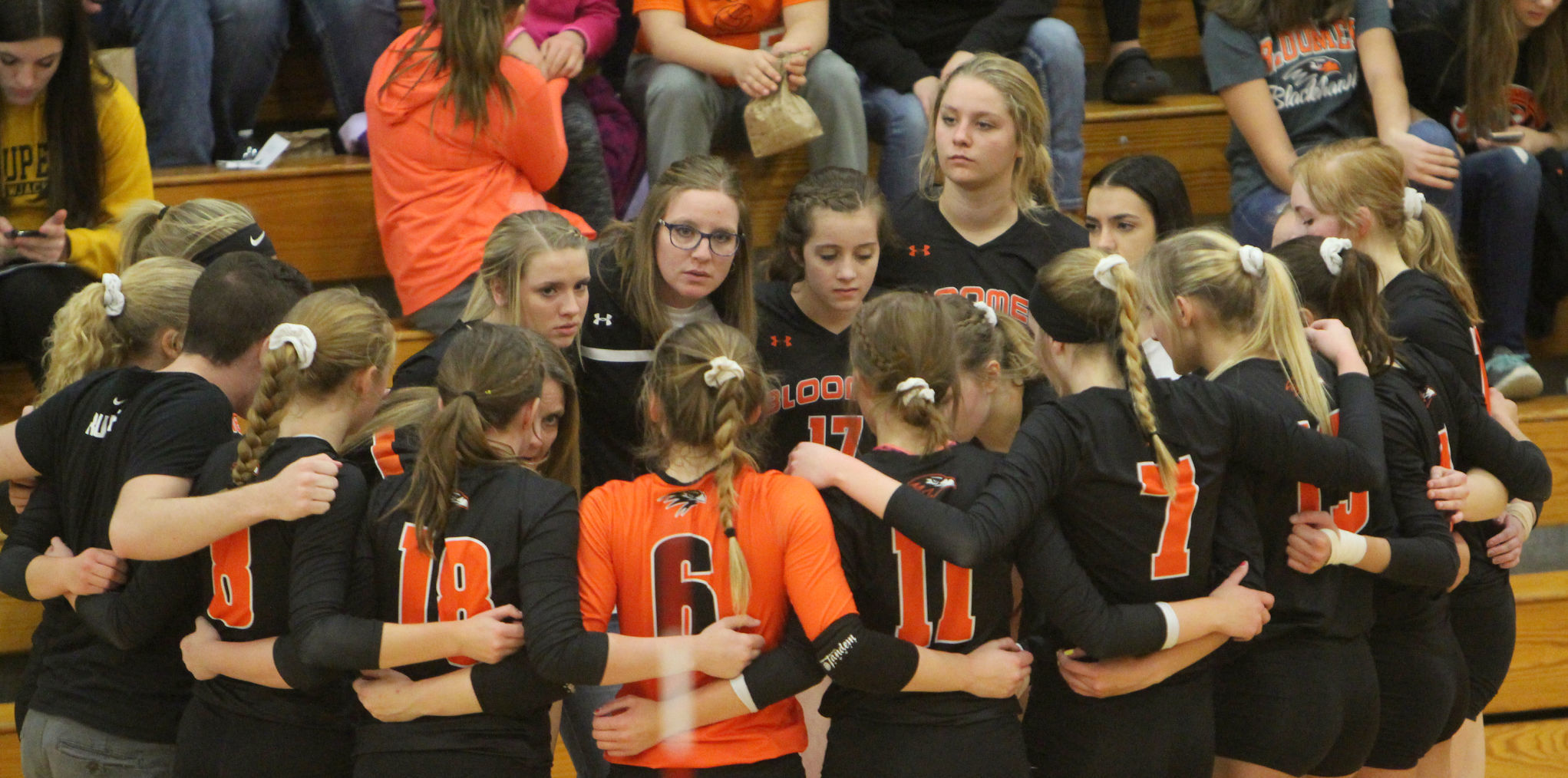 Bloomer volleyball vs Mosinee 10-27-18